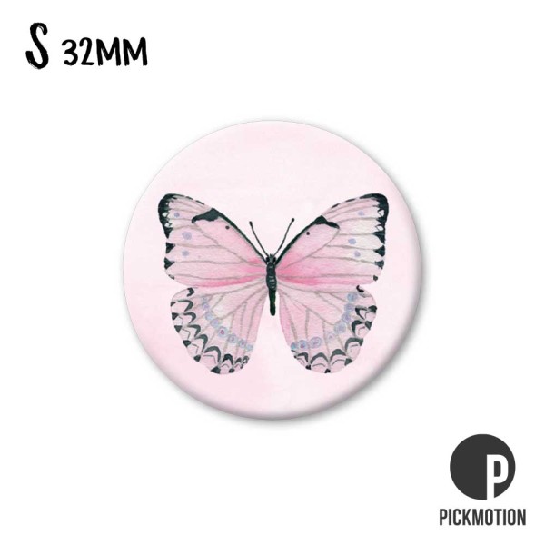 Magnet S pink butterfly