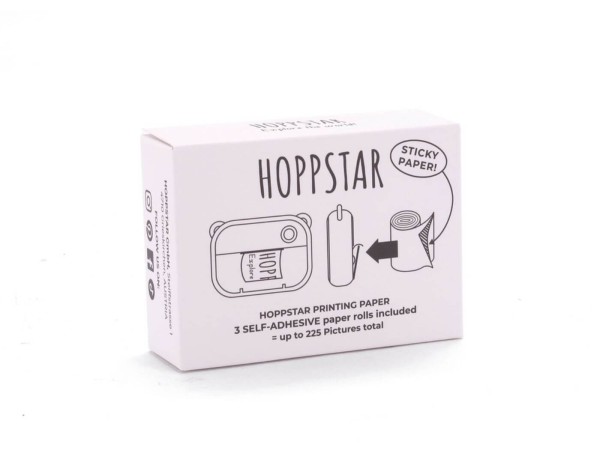 HOPPSTAR Kamera Artist - Papierrollen 3er Nachfüllpack selbstklebend