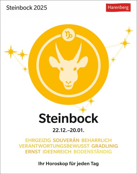 Steinbock Sternzeichenkalender 2025