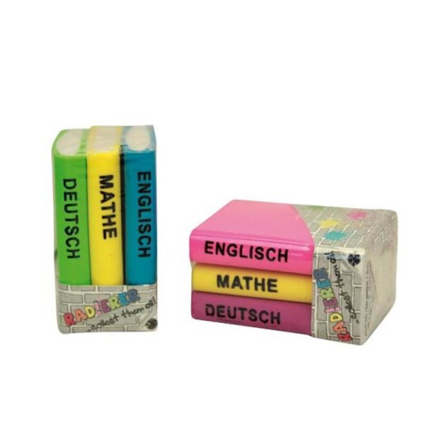 RADIERER BÜCHER-SET (einzeln) versch. Motive