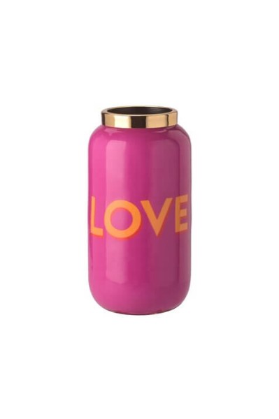 Saigon Vase Love Pink/Gold