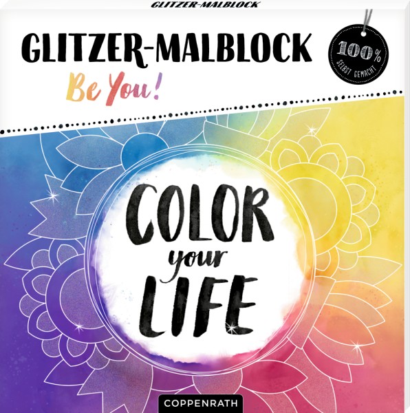 Glitzer-Malblock - Be You! (100% selbst gemacht)