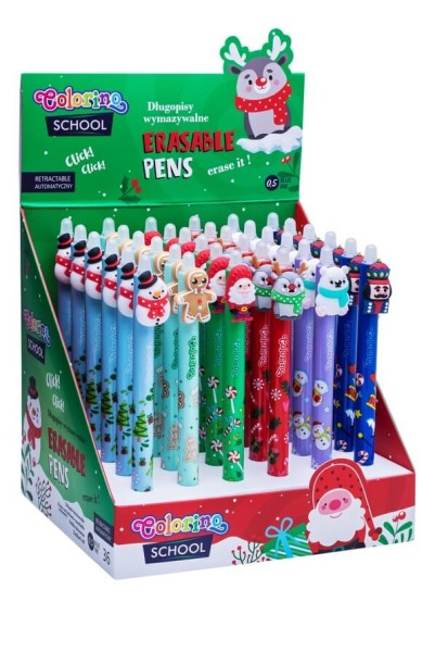 Radierbarer Stift mit blauer Tinte - Weihnachten (einzeln)