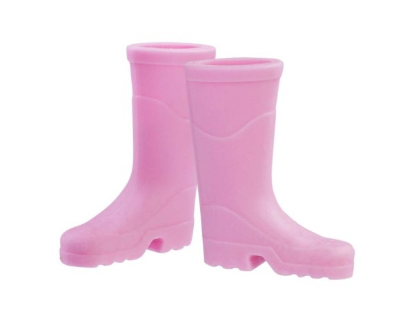 Miniatur Gummistiefel, pink - Wichtel- und Puppenstube