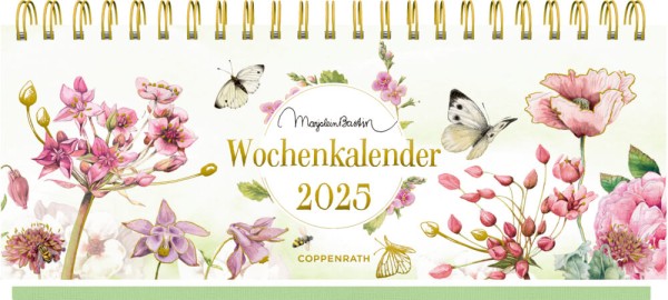 Tisch-Wochenkalender 2025 (rosa) - M.Bastin