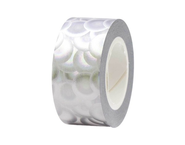 Paper Poetry Tape Bubbly Silber