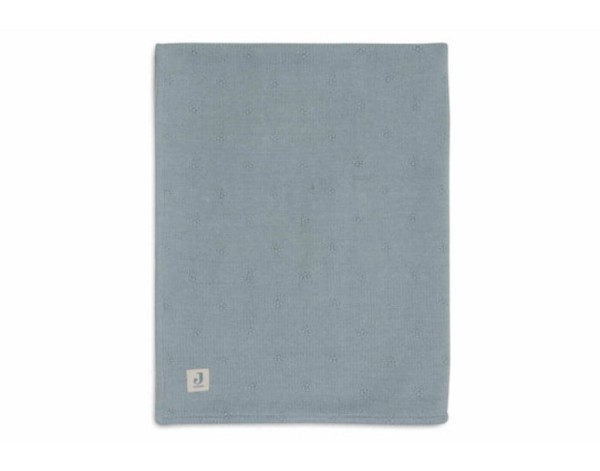 Decke Wiege 75x100cm Cosy Knit - Sea Green/Velvet