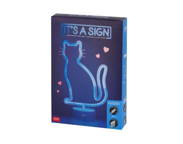 LED-Lampe mit Neoneffekt - It‘s a Sign - Kitty