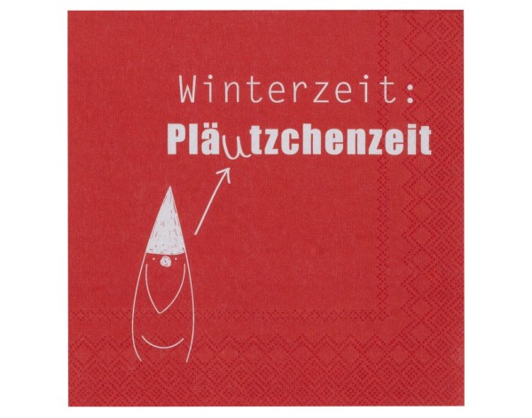 Lunchservietten - Winterzeit: Pläutzchenzeit