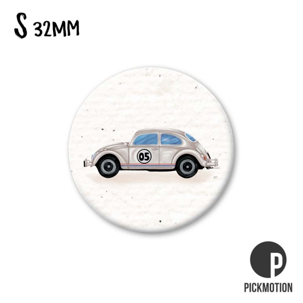 Magnet S white vintage car