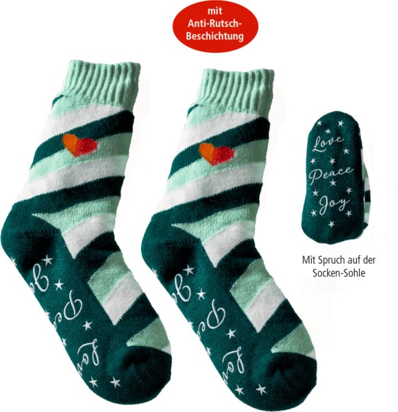 Kuschelsocken - Cozy Christmas (one size/Gr.36-41) (einzeln)