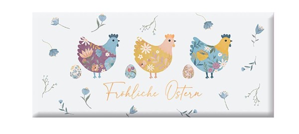 Schoko 30g Fröhliche Ostern Hühner