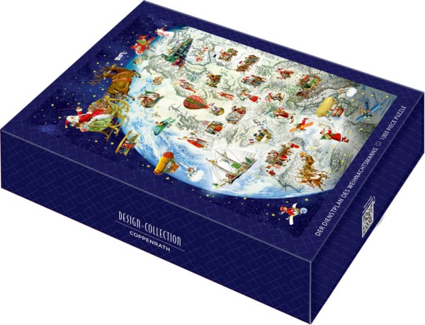 Puzzle Der Dienstplan des Weihnachtsmanns (1000 Teile) Barbara Behr