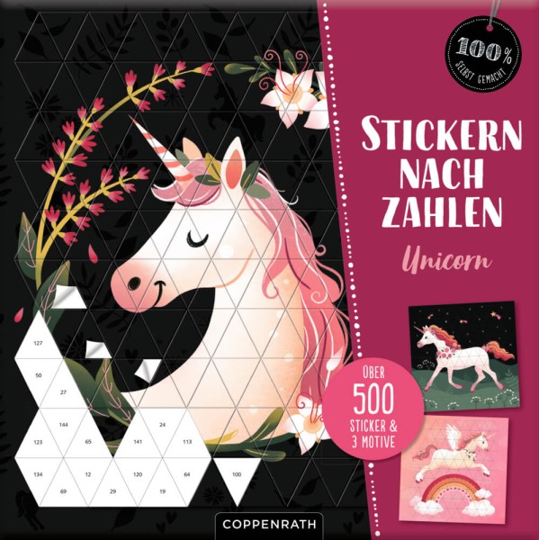 Stickern nach Zahlen: Unicorn (100% selbst gemacht)