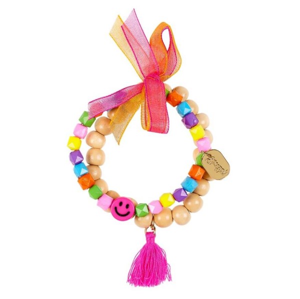 Armband Gigi Smiley bunt