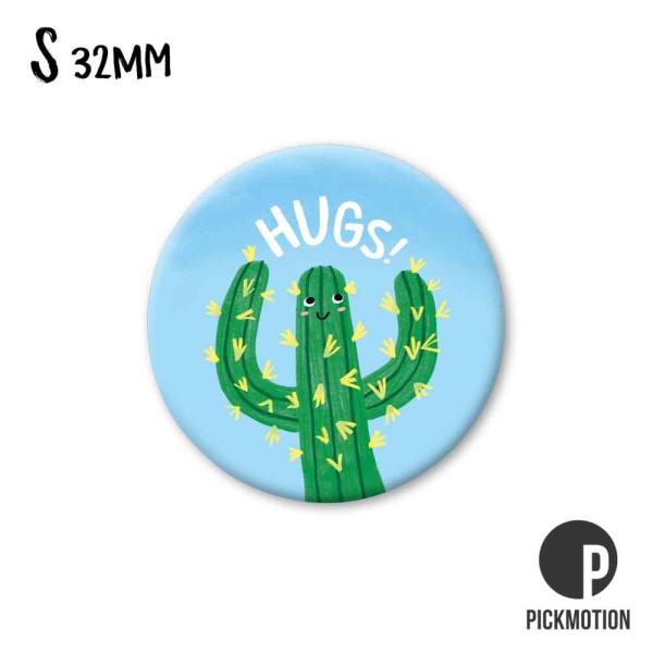 Magnet S hugs cactus