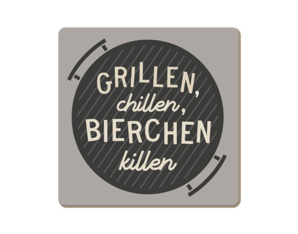 Korkuntersetzer Grillen