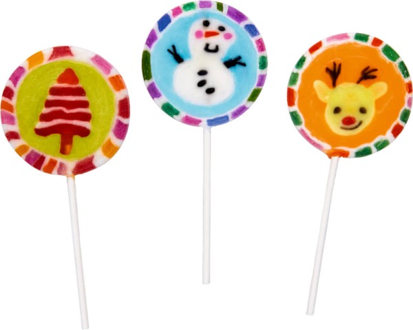 Weihnachts-Lollies - Winterzauber im Weihnachtswald (einzeln)