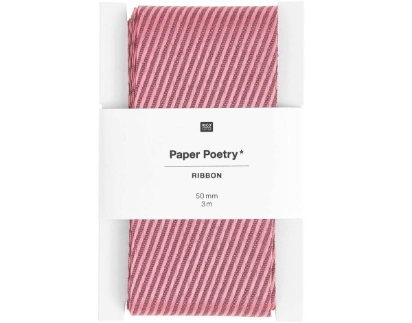 Paper Poetry Webband diagonale Streifen