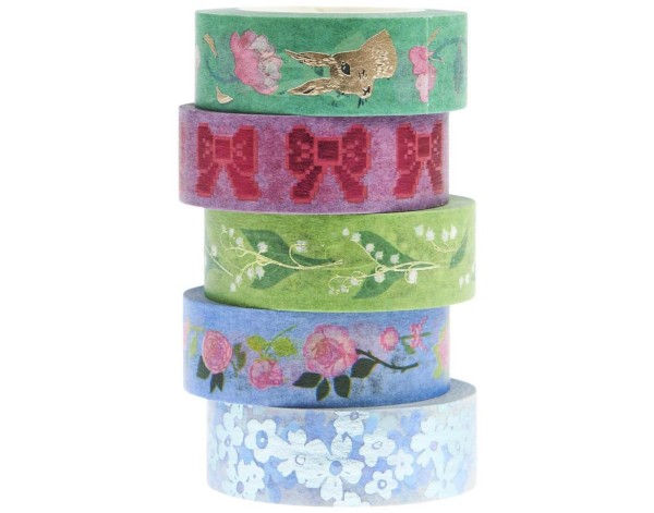 Paper Poetry Tape Set La Vie En Rose - 5teilig