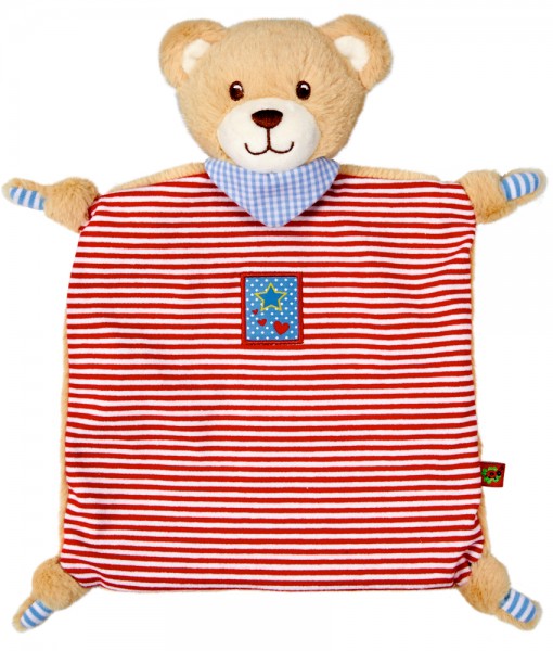 Schnuffeltuch Teddy BabyGlück, rot