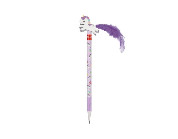 Bleistift mit Radiergummi - Unicorn