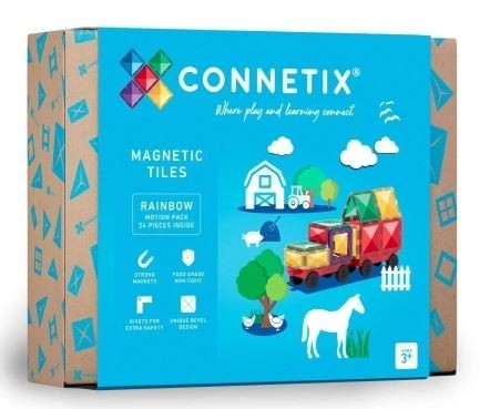 Connetix Magnetbausteine Rainbow Motion Pack - 24 Teile