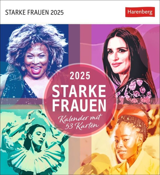 Starke Frauen Postkartenkalender 2025