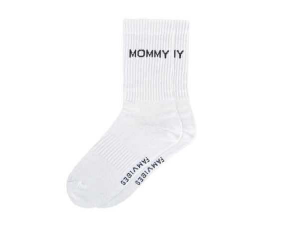 Socken MOMMY - weiß (Größe 39-42)