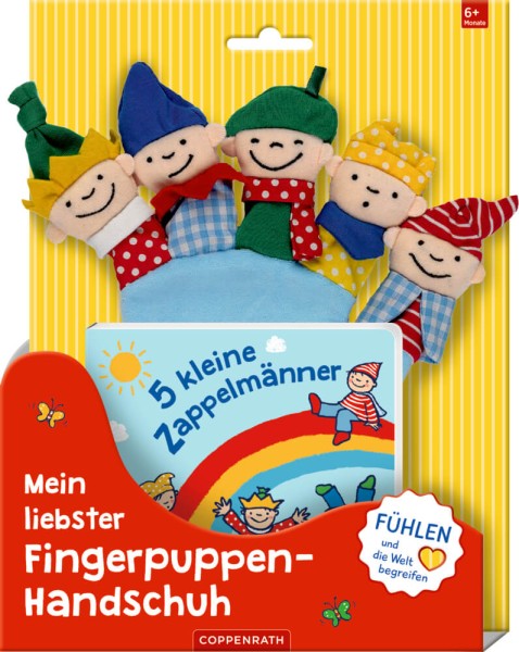 5 kleine Zappelmänner - Mein liebsten Fingerpuppen-Handschuh (fühlen&begreifen)