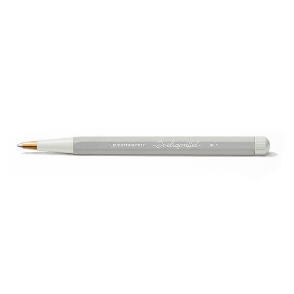 Drehgriffel Nr. 1, Light Grey - Gelstift mit schwarzer Tinte