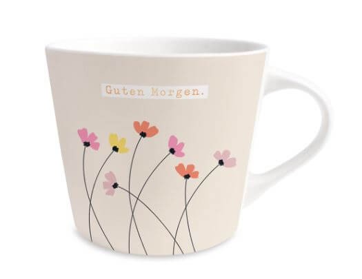 Goldtasse Schreibkram Manufaktur Guten Morgen.