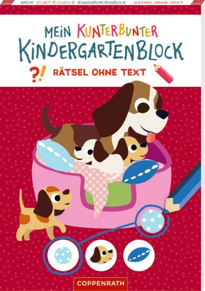 Mein kunterbunter Kindergartenblock: Rätsel ohne Text - Lieblingstiere