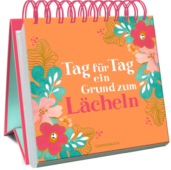 Großes Spiralaufstellbuch: Tag für Tag ein Grund zum Lächeln