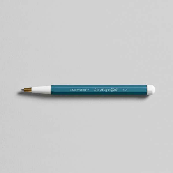 Drehgriffel Nr. 1, Stone Blue - Gelstift mit schwarzer Tinte