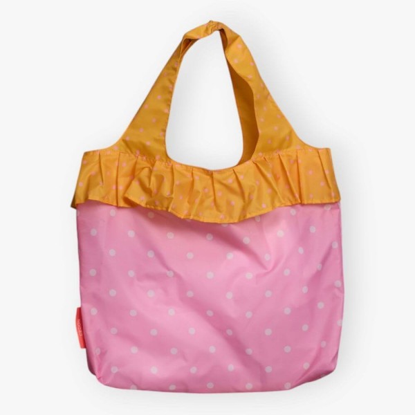 Easy Bag Volant Punkte pink