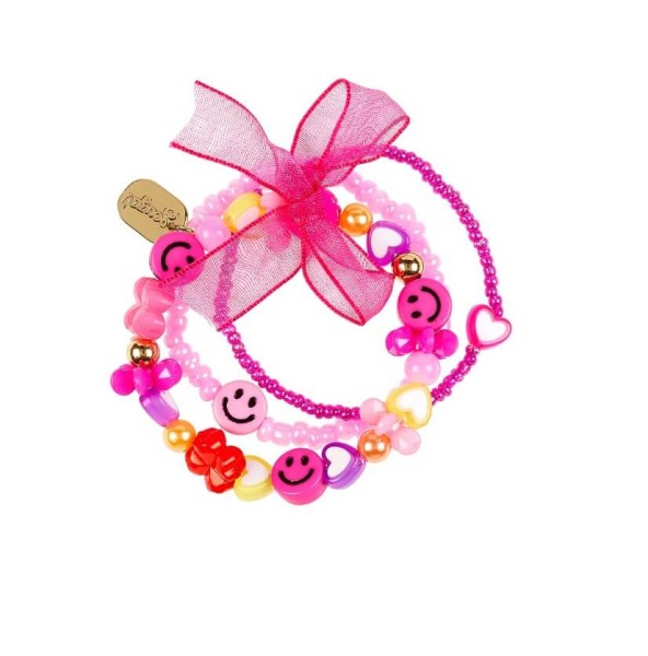 Armband Hortence Smiley pink