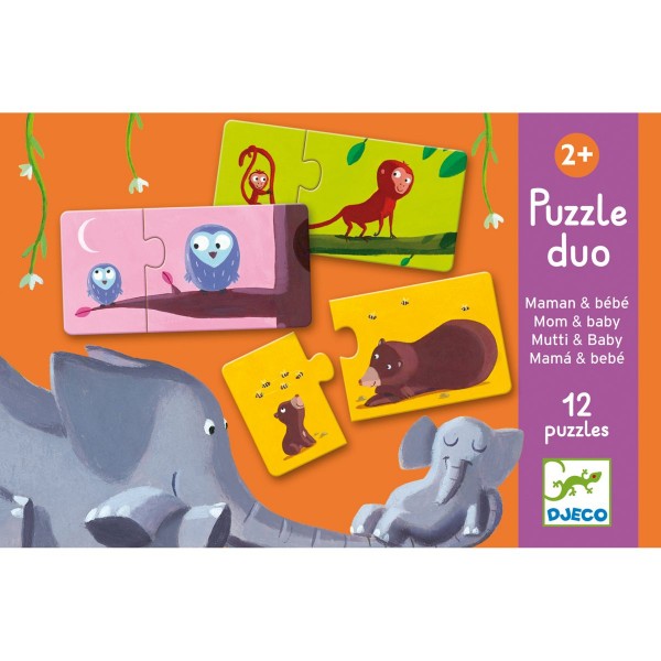 Lernspiel - Puzzle duo: Mami & Kind