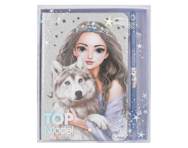 TOPModel Notizbuch & Bleistift WOLF