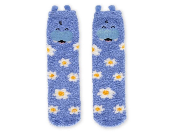 Rutschfeste Socken - Hippo - Größe 35-42