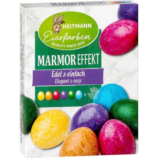 Ostereierfarben Marmor Effekt