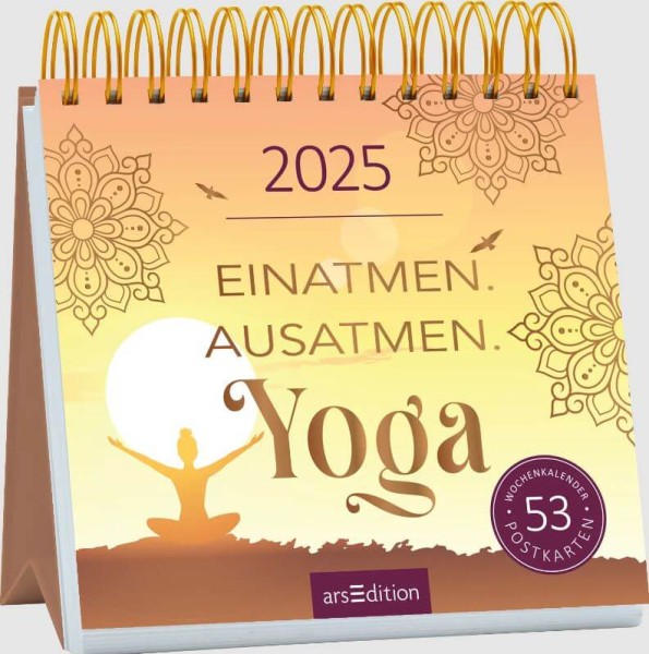 Postkartenkalender Einatmen. Austamen. Yoga. 2025