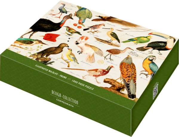 Puzzle Illustrierte Tierwelt (1000 Teile in Geschenkbox)