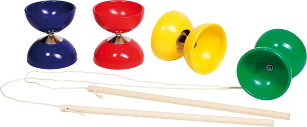 Diabolo mit Stöcken und Schnur