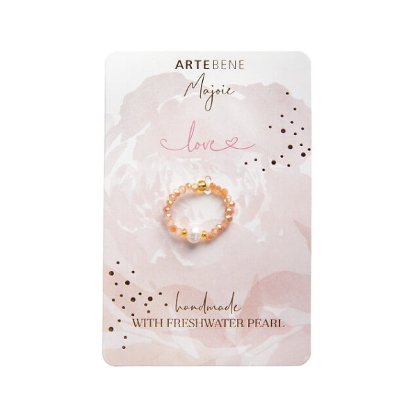 MAJOIE Ring Perle Apricot Rosé