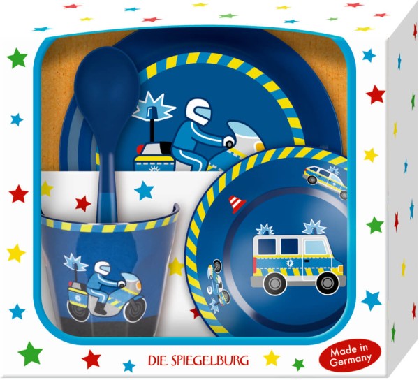 Geschirr Geschenkset Polizei - Wenn ich mal groß bin ...