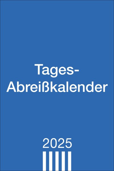 Tagesabreißkalender groß 2025