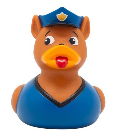 Badeente Polizeihund