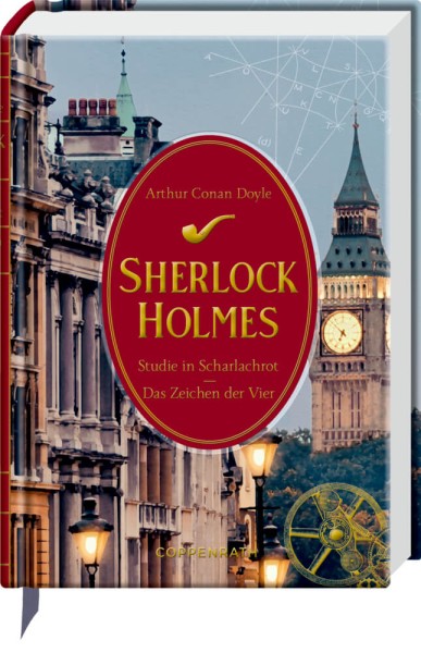 Arthur Conan Doyle: Sherlock Holmes 1 - Eine Studie in Scharlachrot / Im Zeichen der Vier (Schmuckau