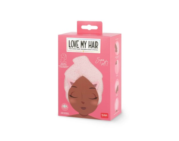 Turban-Handtuch für die Haare - Love my Hair Kitty